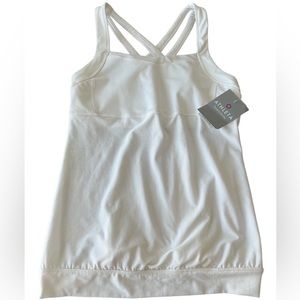 Athleta Miles Top Mesh Tank, NWT, Size-L, Color-White, Athleta Womens Ta…